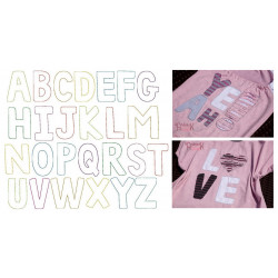 Stickserie - Fun Alpha Appli Schriftart